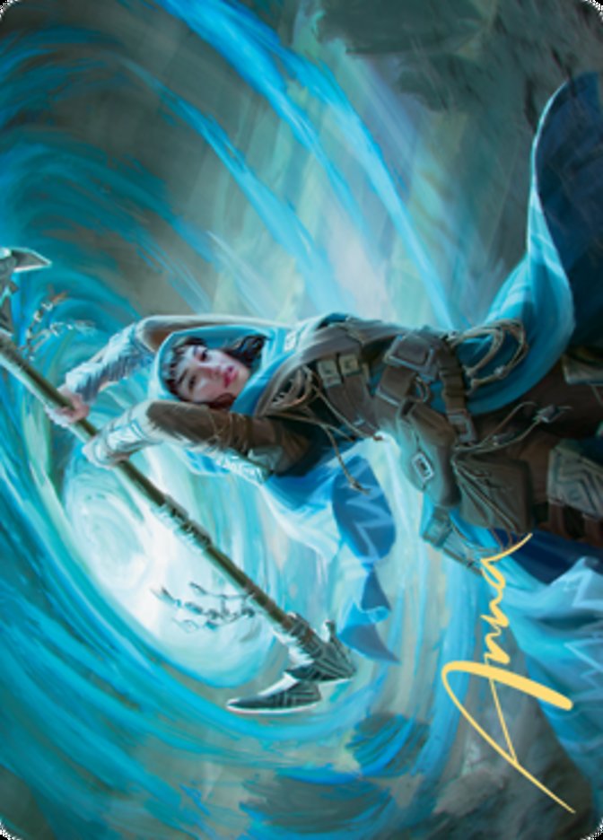 Sea Gate Stormcaller Art Card (Gold-Stamped Signature) [Zendikar Rising Art Series] | Empire Gaming NC