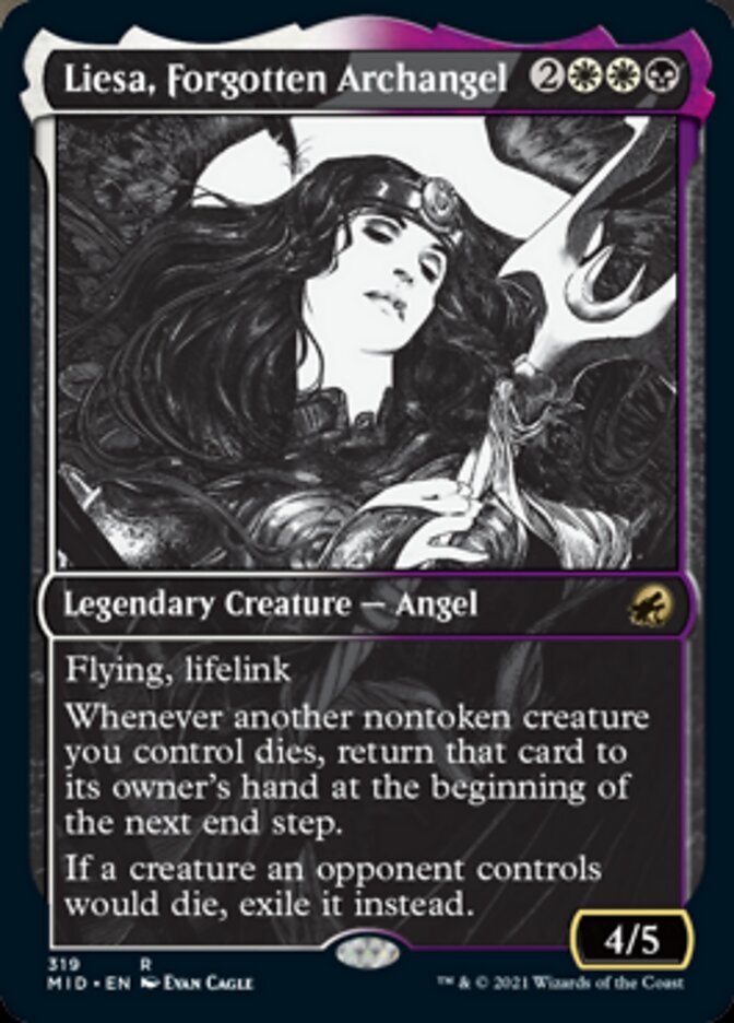 Liesa, Forgotten Archangel (Showcase Eternal Night) [Innistrad: Midnight Hunt] | Empire Gaming NC