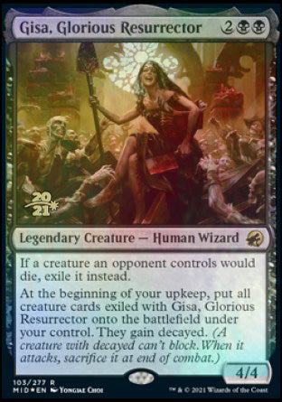 Gisa, Glorious Resurrector [Innistrad: Midnight Hunt Prerelease Promos] | Empire Gaming NC