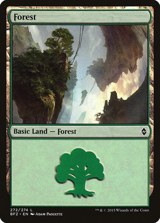 Forest (272) [Battle for Zendikar] | Empire Gaming NC