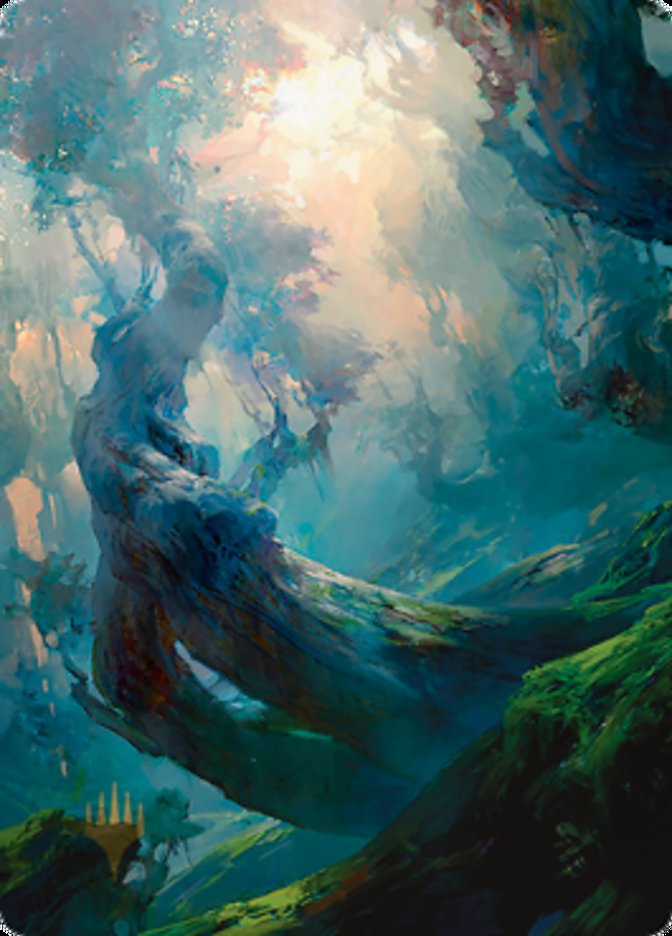 Forest 3 Art Card (Gold-Stamped Signature) [Zendikar Rising Art Series] | Empire Gaming NC