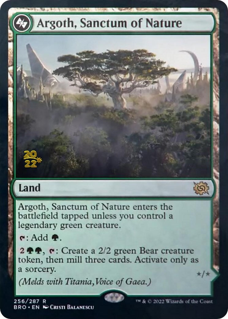 Argoth, Sanctum of Nature [The Brothers' War: Prerelease Promos] | Empire Gaming NC