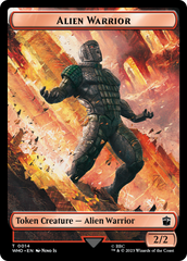 Soldier // Alien Warrior Double-Sided Token [Doctor Who Tokens] | Empire Gaming NC