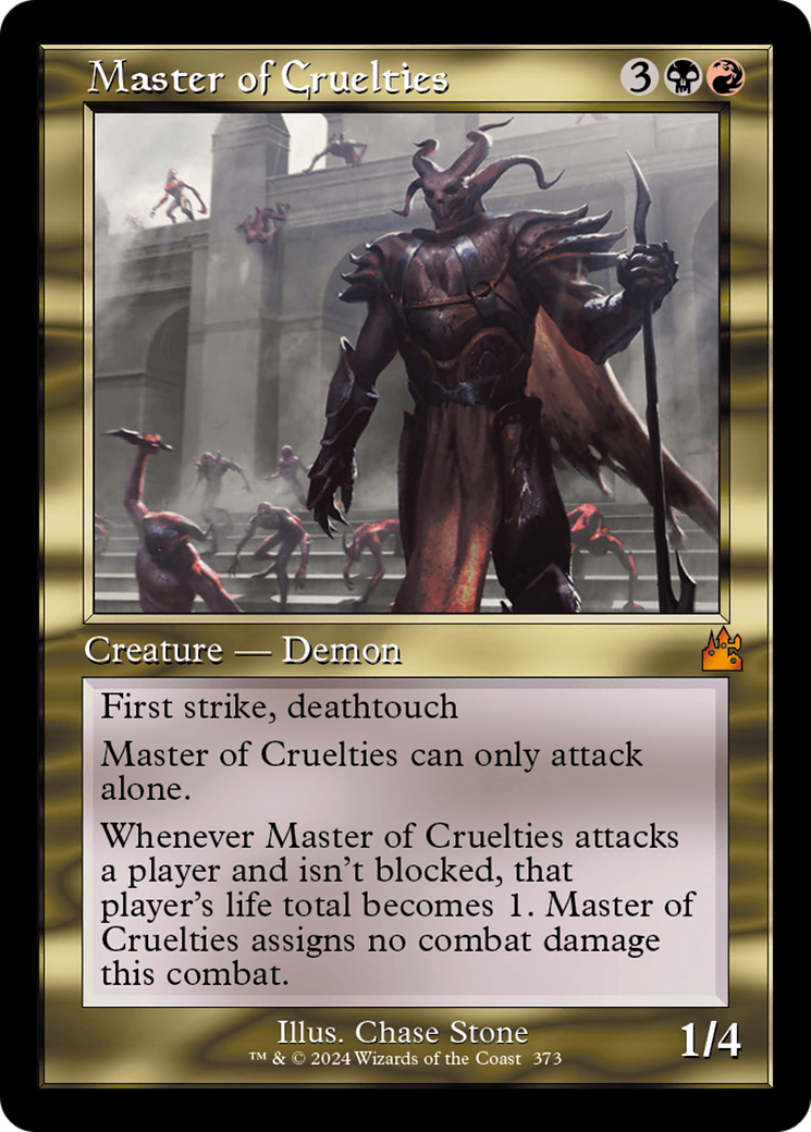 Master of Cruelties (Retro Frame) [Ravnica Remastered] | Empire Gaming NC