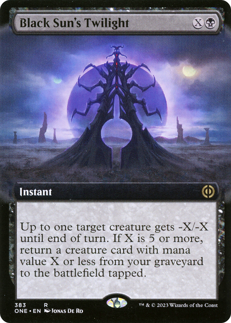 Black Sun's Twilight (Extended Art) [Phyrexia: All Will Be One] | Empire Gaming NC