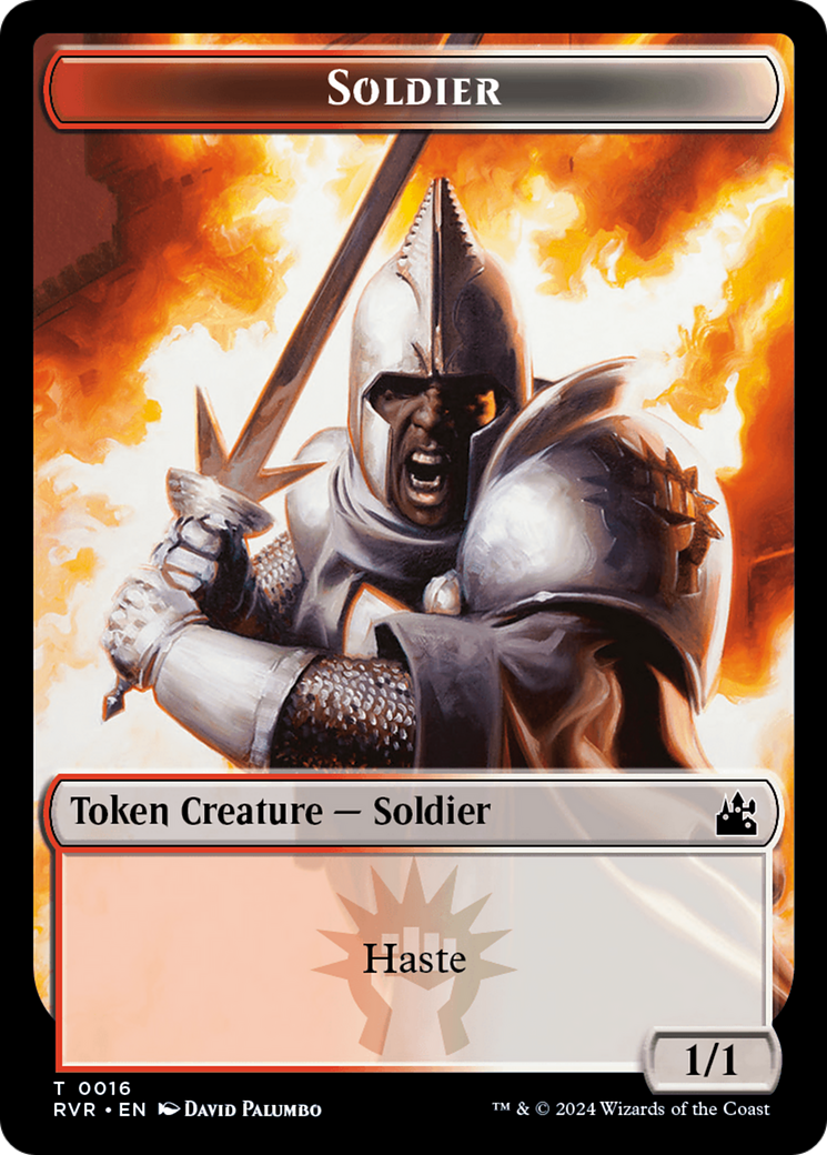 Soldier Token [Ravnica Remastered Tokens] | Empire Gaming NC