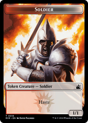 Goblin (0008) // Soldier Double-Sided Token [Ravnica Remastered Tokens] | Empire Gaming NC