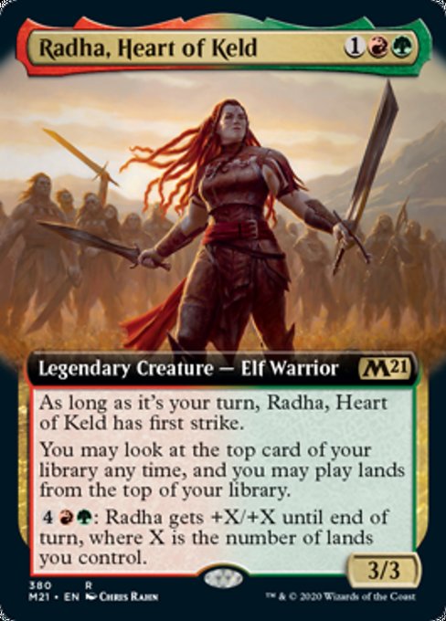 Radha, Heart of Keld (Extended Art) [Core Set 2021] | Empire Gaming NC