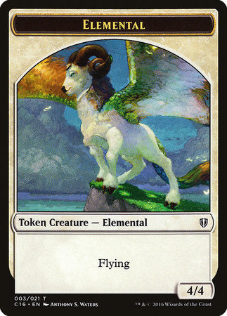 Elemental // Soldier Double-sided Token [Commander 2016 Tokens] | Empire Gaming NC