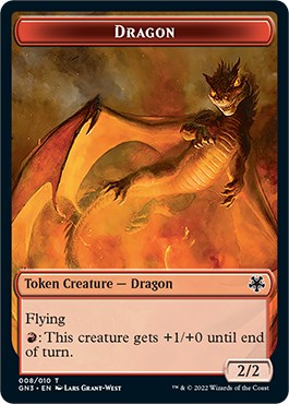 Dragon // Elf Warrior Double-Sided Token [Game Night: Free-for-All Tokens] | Empire Gaming NC