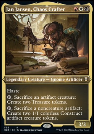 Jan Jansen, Chaos Crafter (Foil Etched) [Commander Legends: Battle for Baldur's Gate] | Empire Gaming NC