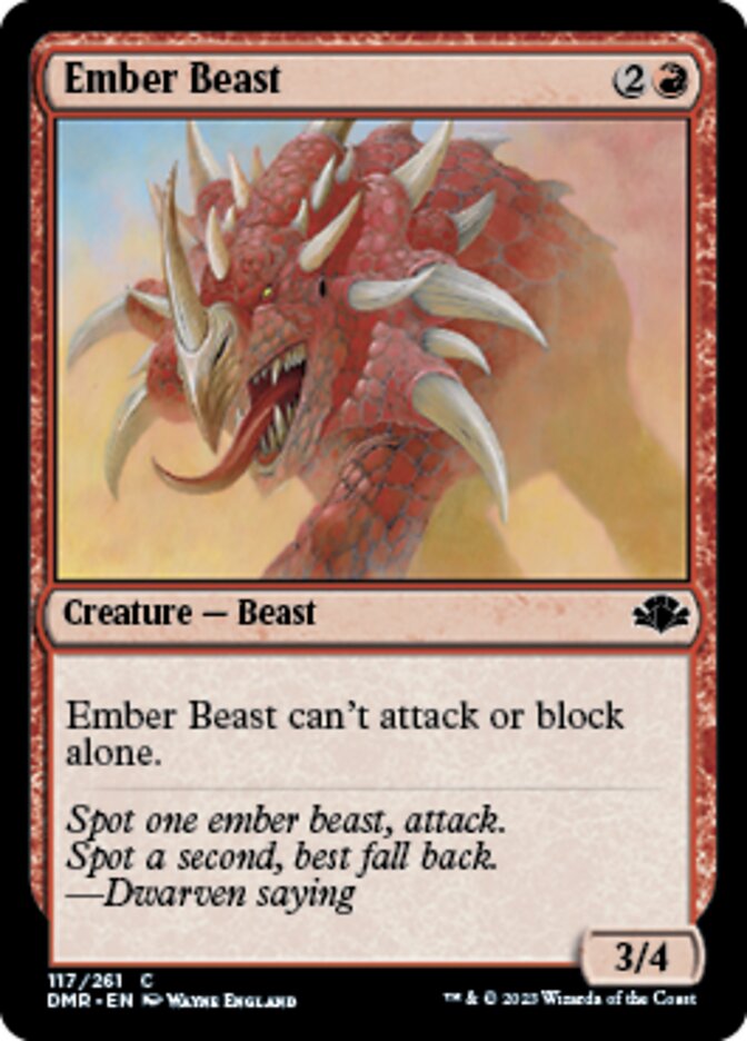 Ember Beast [Dominaria Remastered] | Empire Gaming NC