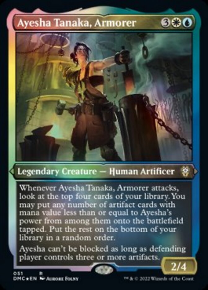 Ayesha Tanaka, Armorer (Foil Etched) [Dominaria United Commander] | Empire Gaming NC