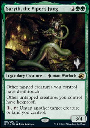 Saryth, the Viper's Fang (Promo Pack) [Innistrad: Midnight Hunt Promos] | Empire Gaming NC