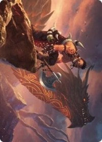 Dragonkin Berserker Art Card [Kaldheim: Art Series] | Empire Gaming NC