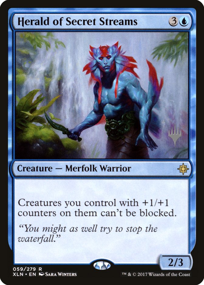 Herald of Secret Streams [Ixalan Promos] | Empire Gaming NC