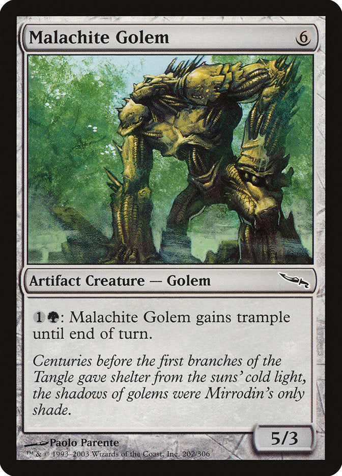 Malachite Golem [Mirrodin] | Empire Gaming NC