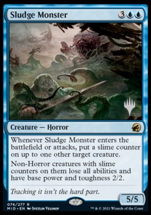 Sludge Monster (Promo Pack) [Innistrad: Midnight Hunt Promos] | Empire Gaming NC