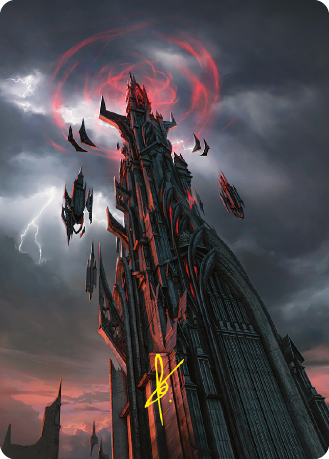 Barad-dur Art Card (Gold-Stamped Signature) [The Lord of the Rings: Tales of Middle-earth Art Series] | Empire Gaming NC