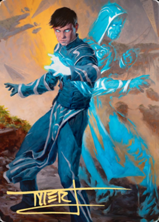 Jace, Mirror Mage 1 Art Card (Gold-Stamped Signature) [Zendikar Rising Art Series] | Empire Gaming NC