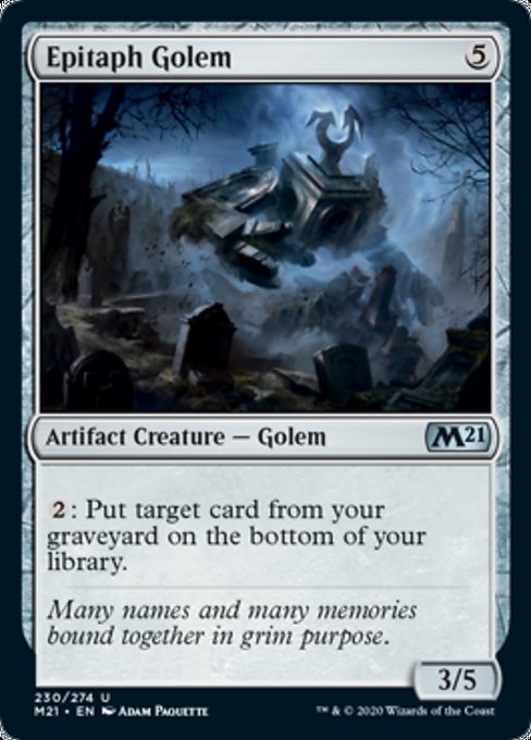 Epitaph Golem [Core Set 2021] | Empire Gaming NC