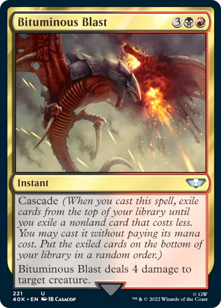 Bituminous Blast (Surge Foil) [Universes Beyond: Warhammer 40,000] | Empire Gaming NC