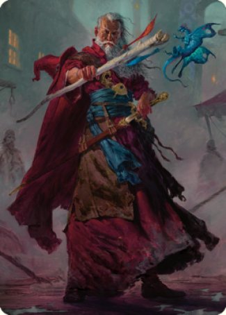 Elminster Art Card (64) [Commander Legends: Battle for Baldur's Gate Art Series] | Empire Gaming NC