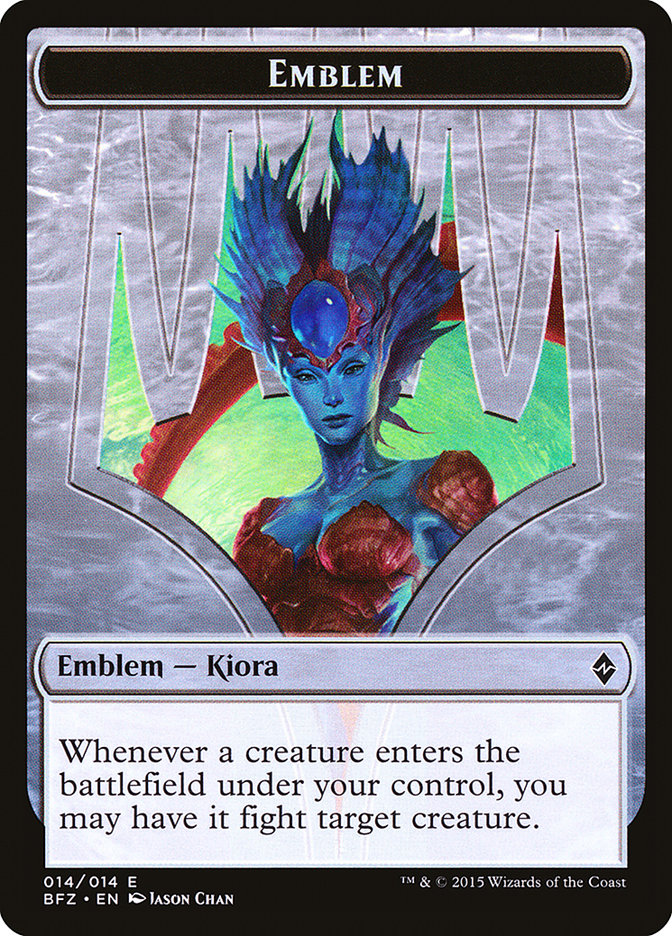 Kiora, Master of the Depths Emblem [Battle for Zendikar Tokens] | Empire Gaming NC