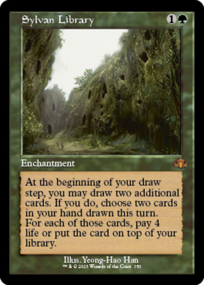 Sylvan Library (Retro) [Dominaria Remastered] | Empire Gaming NC