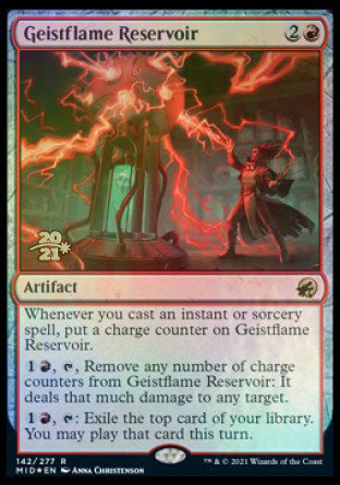 Geistflame Reservoir [Innistrad: Midnight Hunt Prerelease Promos] | Empire Gaming NC