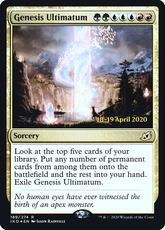 Genesis Ultimatum  [Ikoria: Lair of Behemoths Prerelease Promos] | Empire Gaming NC