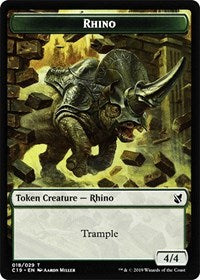 Rhino // Egg Double-sided Token [Commander 2019 Tokens] | Empire Gaming NC