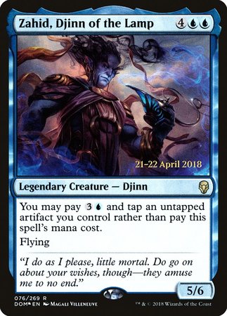 Zahid, Djinn of the Lamp [Dominaria Promos] | Empire Gaming NC