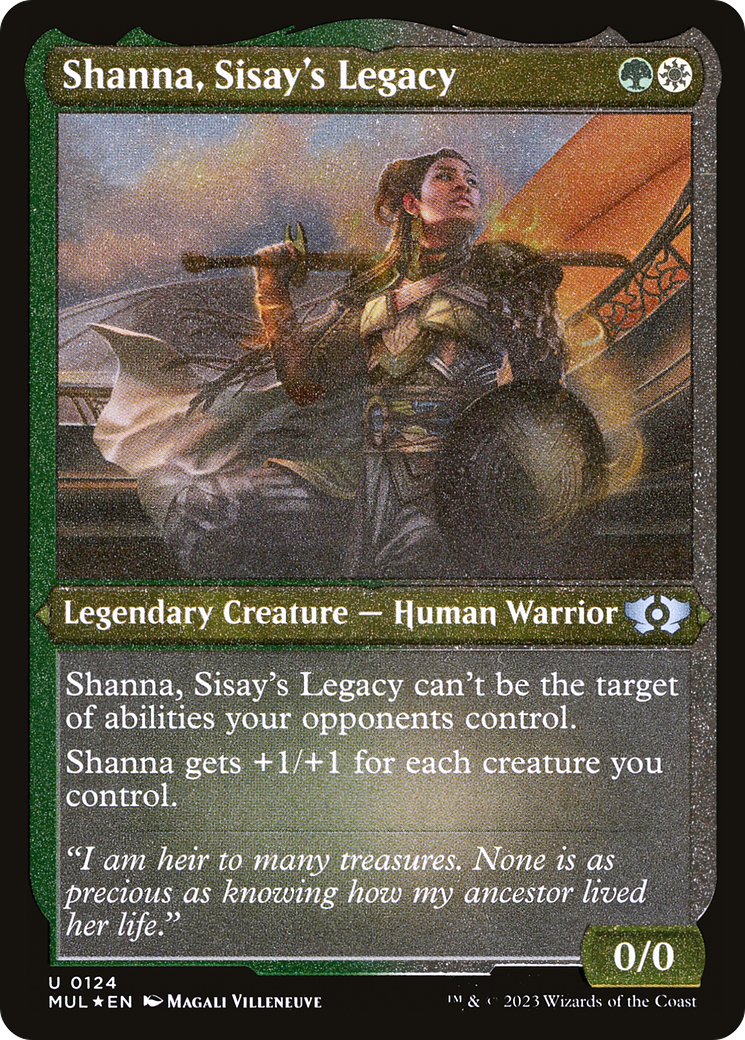 Shanna, Sisay's Legacy (Foil Etched) [Multiverse Legends] | Empire Gaming NC