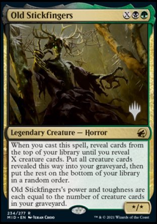 Old Stickfingers (Promo Pack) [Innistrad: Midnight Hunt Promos] | Empire Gaming NC