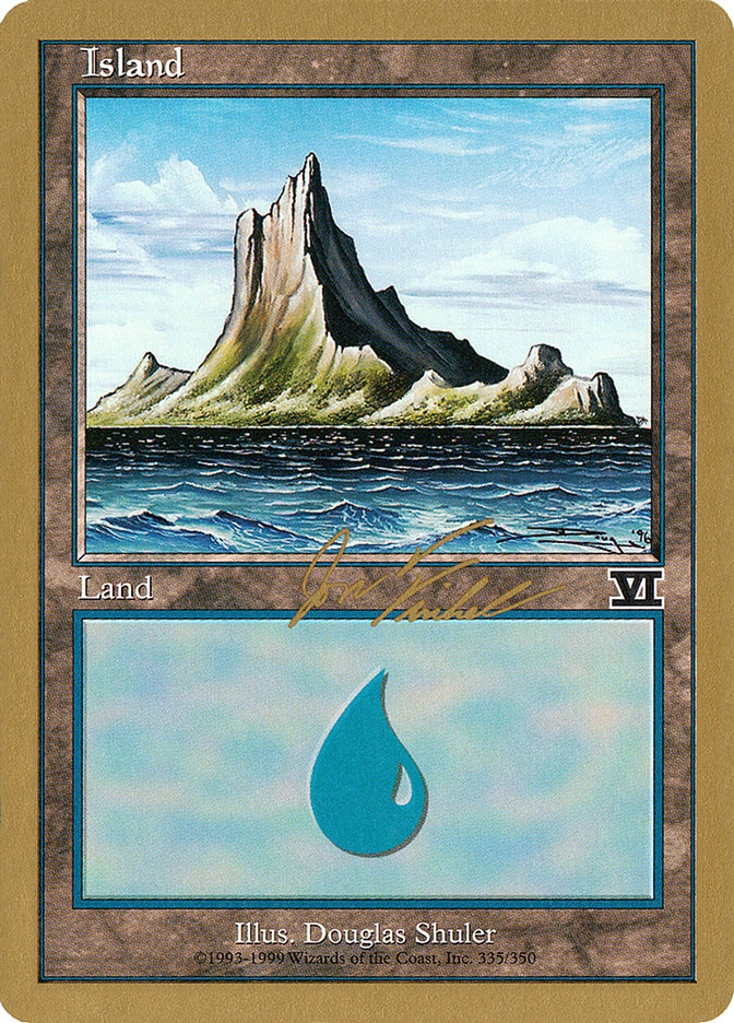 Island (jf335) (Jon Finkel) [World Championship Decks 2000] | Empire Gaming NC