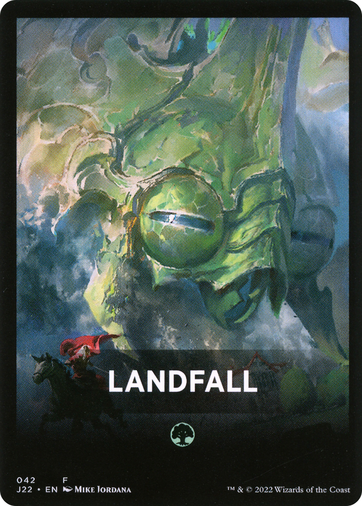 Landfall Theme Card [Jumpstart 2022 Front Cards] | Empire Gaming NC