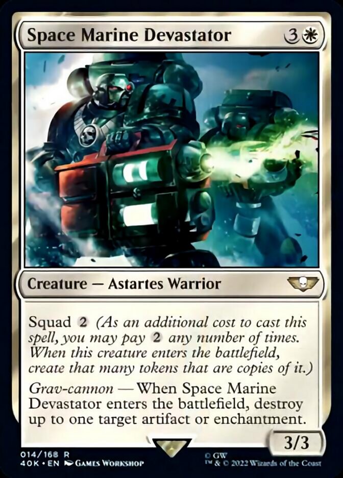 Space Marine Devastator (Surge Foil) [Universes Beyond: Warhammer 40,000] | Empire Gaming NC