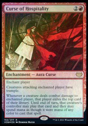 Curse of Hospitality [Innistrad: Crimson Vow Prerelease Promos] | Empire Gaming NC