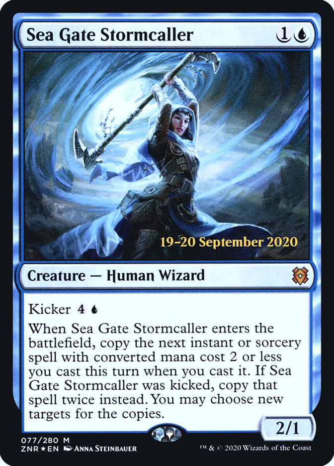 Sea Gate Stormcaller  [Zendikar Rising Prerelease Promos] | Empire Gaming NC