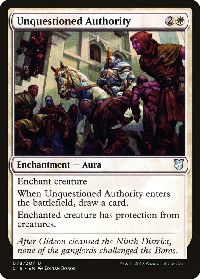 Unquestioned Authority [Commander 2018] | Empire Gaming NC