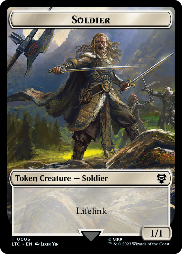 Soldier // Food Token [The Lord of the Rings: Tales of Middle-Earth Commander Tokens] | Empire Gaming NC