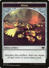 Gold // Knight (005) Double-Sided Token [Commander 2015 Tokens] | Empire Gaming NC