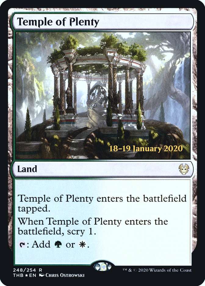 Temple of Plenty [Theros Beyond Death Prerelease Promos] | Empire Gaming NC