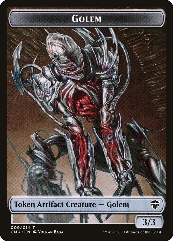 Golem // Zombie Token [Commander Legends Tokens] | Empire Gaming NC