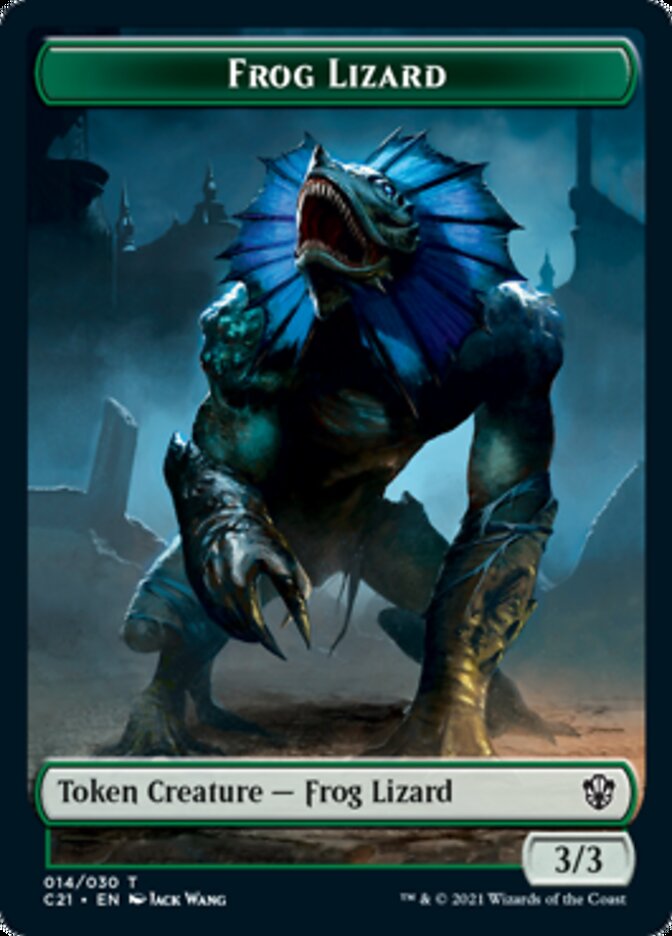 Frog Lizard // Elephant Token [Commander 2021 Tokens] | Empire Gaming NC