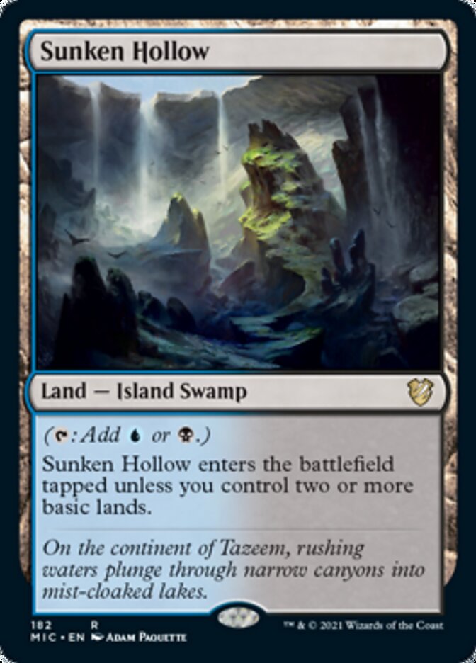 Sunken Hollow [Innistrad: Midnight Hunt Commander] | Empire Gaming NC