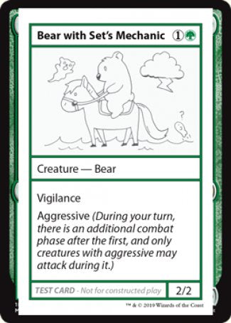 Bear with Set's Mechanic (2021 Edition) [Mystery Booster Playtest Cards] | Empire Gaming NC