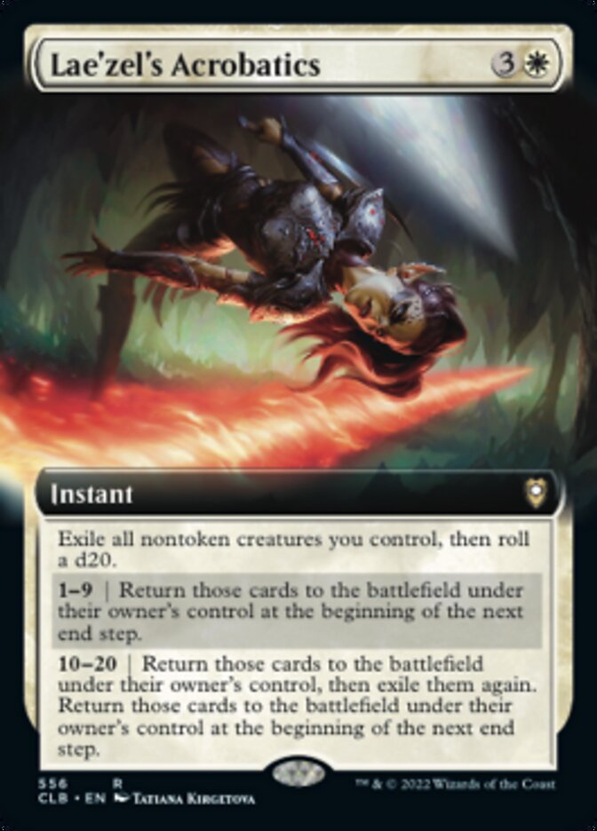 Lae'zel's Acrobatics (Extended Art) [Commander Legends: Battle for Baldur's Gate] | Empire Gaming NC