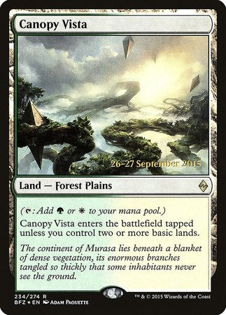 Canopy Vista [Battle for Zendikar Promos] | Empire Gaming NC